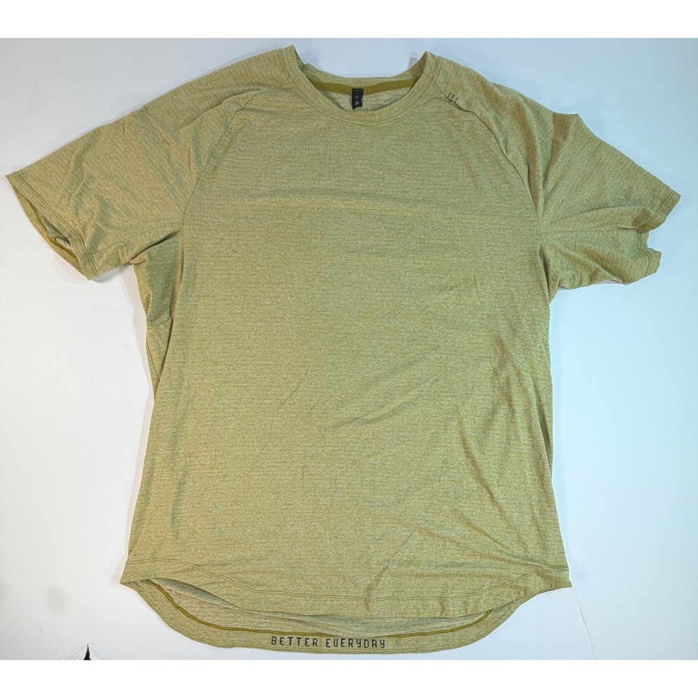Lululemon Metal Vent Tech 2.0 Shirt XXL Mens Lime Green Training Tee